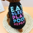 thumbnail image 1 of Bouanq Cute Dog Clothes for Small Dogs Boy - Summer Shirt for Chihuahua Yorkies Male Pet Outfits - Pet Puppy Shirts - Cat Clothing Vest - Summer Fall Dog Costume - Fashion Letter Printed Pet Clothes, 1 of 9
