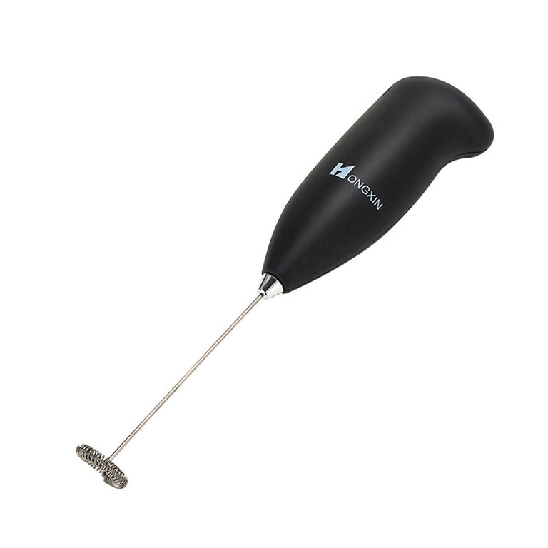Qucoqpe Electric Milk Frother, Stainless Steel Whisk, Mini