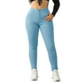 thumbnail image 1 of qucoqpe Fleece Leggings for Women Fall Winter Fashion Classic High Waist Stretchy Fitness Pants Skinny Slim Fit Yoga Trousers with Pockets, 1 of 8