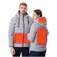 thumbnail image 1 of qucoqpe Heated Jacket with Hood (Unisex), 4 Heat Zones, USB Intelligent Constant Temperature, Winter Outdoor Waterproof Windproof Heated Coat for Women and Men (Battery Not Included), 1 of 1