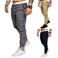 thumbnail image 1 of Men Casual Pants Sportwear Fashion Straight Leg Cargo Tracksuit Trousers Jogger, 1 of 5