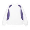 thumbnail image 1 of qucoqpe Men's Color Block Oversized Crewneck Sweatshirts Casual Fashion Long Sleeve Fleece Lined Pullover Top for Men, 1 of 5