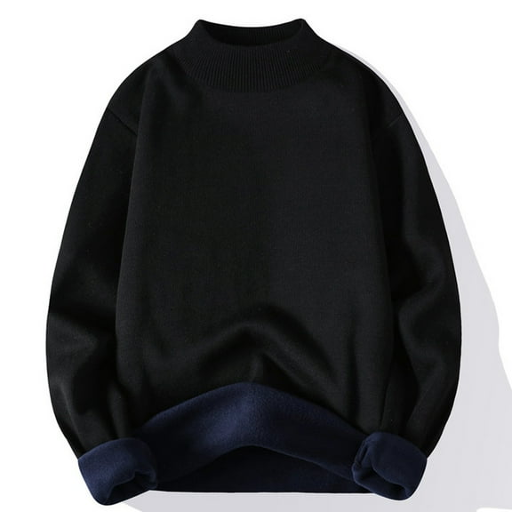 qucoqpe Men's Crew Neck Sweater Slim Fit Midweight Sweatshirts Knitted Pullover for Casual Or Dressy Wear