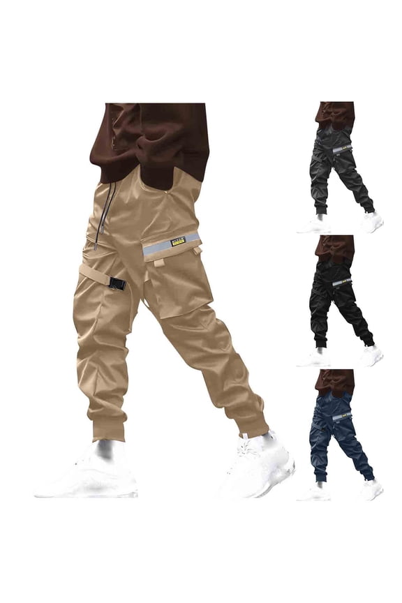 Men's Jogger Pants Punk Cargo Baggy Techwear Streetwear Hip Hop Sports Casual Pants