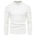 thumbnail image 1 of qucoqpe Men's Slim Fit Semi-Turtleneck Sweater Casual Long Sleeve Knitted Pullover Sweaters, 1 of 1