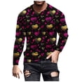 thumbnail image 1 of qucoqpe Men's Valentine's Day Sweatshirt 2026 Spring Fashion Casual Love Heart Printed Long Sleeve Oversized Pullover Tops, 1 of 5