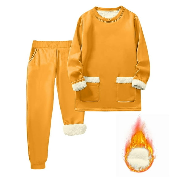 qucoqpe Mens Fleece Lined Sweatsuits Sweatshirts and Joggers Fall Winter 2 Piece Outfits Thermal Warm Lounge Sets Tracksuits