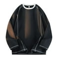 thumbnail image 1 of qucoqpe Oversized Sweatshirts for Men Trendy Casual Plus Size Crewneck Sweatshirt Long Sleeve Pullover Shirts Top, 1 of 5