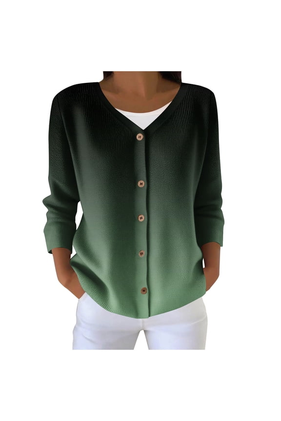 Plus Size Cardigan Sweaters for Women Lightweight Knit Sweater Tops Fall Fashion Button Down Long Sleeve Shirts