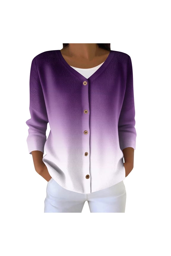 Plus Size Cardigan Sweaters for Women Lightweight Knit Sweater Tops Fall Fashion Button Down Long Sleeve Shirts
