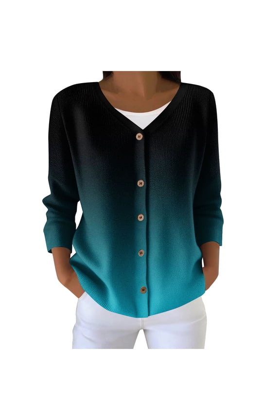 Plus Size Cardigan Sweaters for Women Lightweight Knit Sweater Tops Fall Fashion Button Down Long Sleeve Shirts