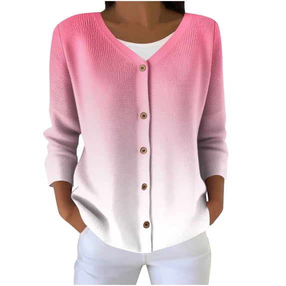 qucoqpe Plus Size Cardigan Sweaters for Women Lightweight Knit Sweater Tops Fall Fashion Button Down Long Sleeve Shirts