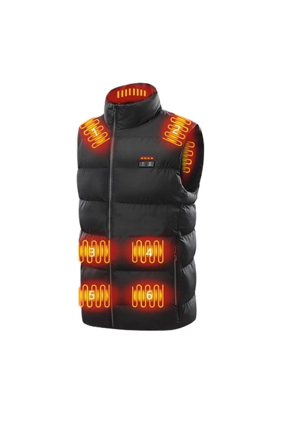 Plus Size Heated Vest for Men and Women, USB Charging Heating for 8 Hours, Heated Jacket for Outdoor Work, Fishing (NO Battery)