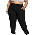 thumbnail image 1 of qucoqpe Plus Size Sweatpants for Women Loose Elastic Waist Joggers Workout Yoga Lounge Pants with Pockets L-5XL, 1 of 5