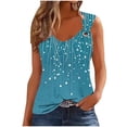 thumbnail image 1 of qucoqpe Summer Sleeveless Tank Tops for Women Fashion Casual Loose Fit Crew Neck Camisole Blouses Trendy Floral Printed Tunic Shirts, 1 of 5