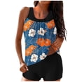 thumbnail image 1 of qucoqpe Tankini Swimsuits for Women Loose Fit Floral Print Two Piece Modest Bathing Suits Blouson Tankini Tops with Boyshorts, 1 of 6
