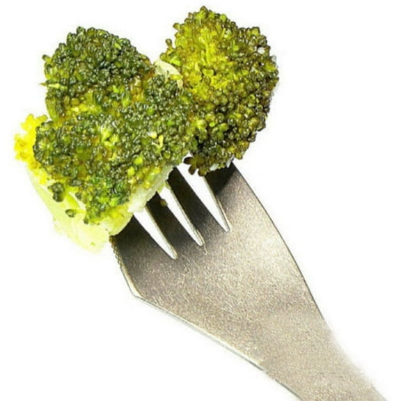 Bouanq Utensil Sets Titanium 3 in 1 Fork and Spoon Combo, Ultra Lightweight Camping Utensil, Eco-Friendly Spork for Backpacking, Hiking, Outdoors, Kitchen,Picnic