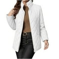 thumbnail image 1 of qucoqpe Winter Clothing Coats for Women Lightweight Zip up Quilted Jackets Long Sleeve Puffer Jacket Outerwear with Pockets, 1 of 5