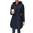 thumbnail image 1 of qucoqpe Winter Clothing for Women Trendy Classic Full Zip Quilted Jacket Long Sleeve Fleece Lining Drawstring Puffer Parka Coat, 1 of 6