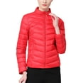 thumbnail image 1 of qucoqpe Winter Coats Women'S Winter Stand Up Collar Down Jacket With Zipper Lightweight And Versatile Slim Down Jacket With Pockets For Winter, 1 of 6