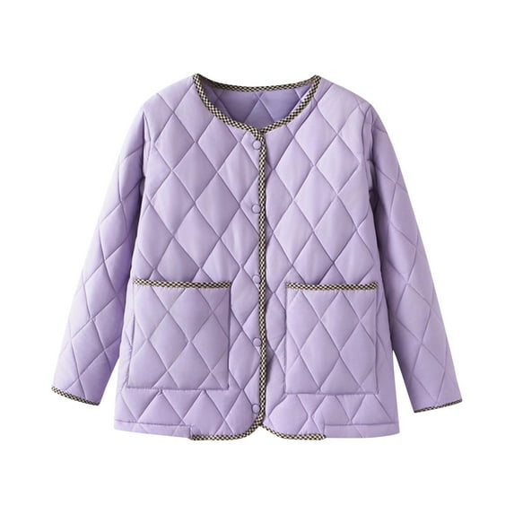 qucoqpe Winter Coats Women Warm Quilted Jackets For Women Long Sleeve Floral Soild Puffer Jacket Coats With Pockets