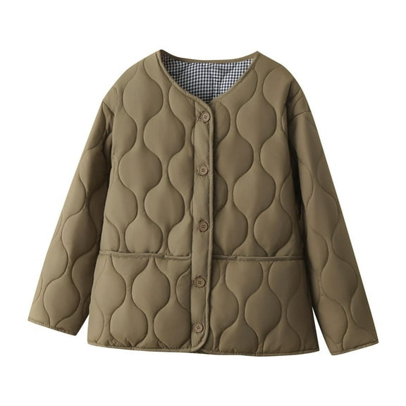 qucoqpe Winter Coats Women Warm Quilted Jackets For Women Long Sleeve Floral Soild Puffer Jacket Coats With Pockets