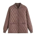 thumbnail image 1 of Dvprdro Winter Coats Women's Solid Color Loose Long Sleeved Versatile Jacket Warm Coat Long Sleeved Jacket, 1 of 5