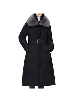 ジャケット・アウター YILON Cinched waist midi coat NAVY ジャケット