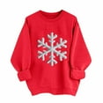 thumbnail image 1 of qucoqpe Women's Christmas Print Crewneck Sweatshirt Fall Winter Fashion Long Sleeve Casual Holiday Pullover Tops, 1 of 5
