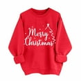 thumbnail image 1 of qucoqpe Women's Christmas Print Crewneck Sweatshirt Fall Winter Fashion Long Sleeve Casual Holiday Pullover Tops, 1 of 5