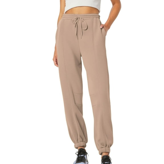 qucoqpe Women's High Waisted Sweatpants Baggy Lounge Bottoms Workout Active Jogger Pants With Pocket