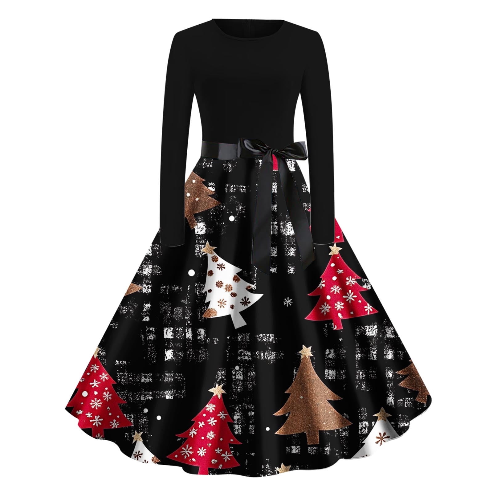 midi long sleeve christmas dress women Amazon.com: Women's Christmas Dresses Fall Dresses 2023 Women's Trendy Long Sleeve Crewneck Vintage Aline Cocktail Midi Dress : Clothing, Shoes & Jewelry