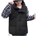 thumbnail image 1 of qucoqpe Women's Outwear Vest - Stand Collar Lightweight Zip Quilted Vest for Women, 1 of 5