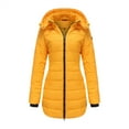 thumbnail image 1 of qucoqpe Women's Packable Down Jacket Hooded Puffer Jacket Lightweight Winter Coat on Clearance, 1 of 1