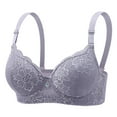 thumbnail image 1 of qucoqpe Women's Plus Size Full Cover Lace Flower Underwire Bras for Daily Wear, 1 of 3