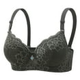thumbnail image 1 of qucoqpe Women's Plus Size Full Cover Lace Flower Underwire Bras for Daily Wear, 1 of 3