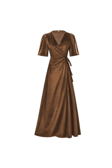 chinese dress ladies Vermont Wrap dress| Emerald Cutout Velvet