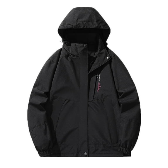 qucoqpe Women's Waterproof Rain Jacket Lightweight Raincoat Hooded Windbreaker Trench Coat