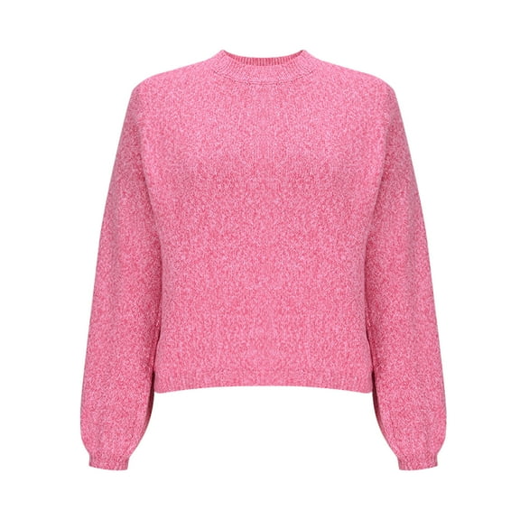 qucoqpe Womens Long Sleeve Solid Color Crewneck Sexy Backless Tie Knit Sweater Casual Loose Fit Pullover Top