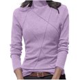 thumbnail image 1 of qucoqpe Womens Mock Turtleneck Pullover Velvet Tops Fall Winter Fashion Outfits Lightweight Stretch Long Sleeve Base Layer Shirts Basic Tunic Blouse, 1 of 6