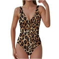thumbnail image 1 of qucoqpe Womens One Piece Swimsuits Fashion Graphic Printed Tummy Control Bathing Suits Beach Holiday Full Coverage Swimwear, 1 of 5