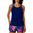 thumbnail image 1 of qucoqpe Womens Tankini Swimsuits Fashion Bohemian Printed Two Piece Modest Bathing Suit Sporty Surfing Built-in Bra Swimwear Set, 1 of 8