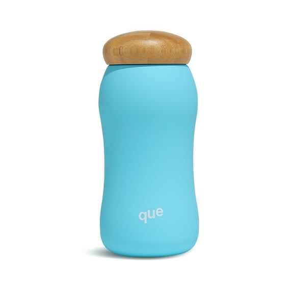 que Bottle - Insulated Bottle / Mug 17 oz - True Taste Ceramic Liner - Bamboo Cap