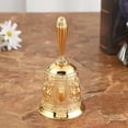 thumbnail image 1 of que Hand Bell Handicraft Bell, Call Bells, Service Bell Desk Hotels Golden, 1 of 9