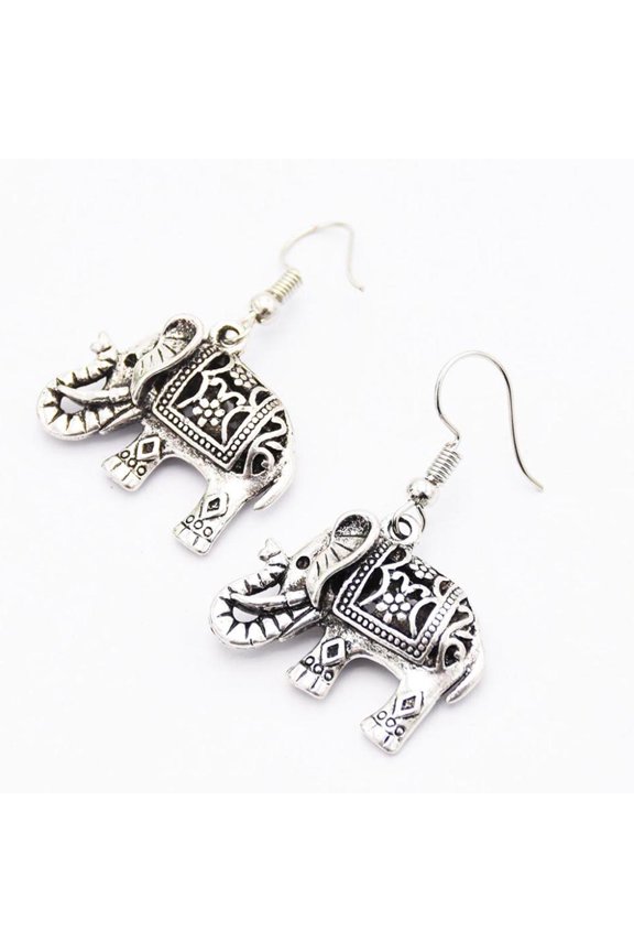que Tribe Earring Elephant Dangle Earrings