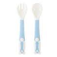 thumbnail image 1 of quenelle spoon Baby Cutlery Grip Heat-Resistant Twistable Feeding Learning Spoon Fork, 1 of 9