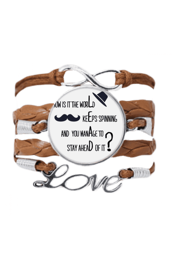 question to leaders famous quote bracelet love chain ornament wristband
