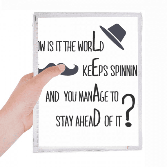 question to leaders famous quote notebook loose diary refillable journal statiry