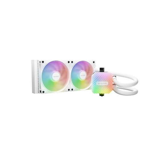 be quiet! Light Loop 240mm White CPU liquid cooler for heavily overclocked systems, 2x Light Wings LX 120mm PWM high-speed White ARGB fan, Stylish ARGB cooling block, ARGB-PWM-Hub BW021