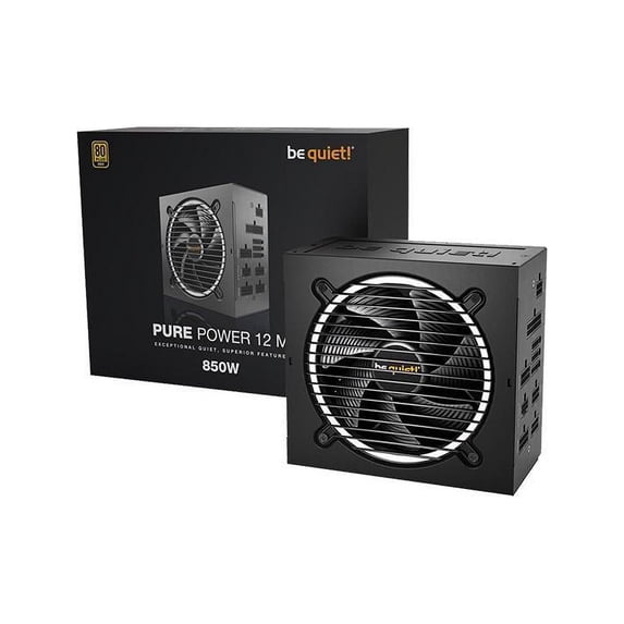 Be Quiet BN505 850W Pure-Power 12 m ATX 3.0 & 80 Plus Gold Modular Cable Power Supply